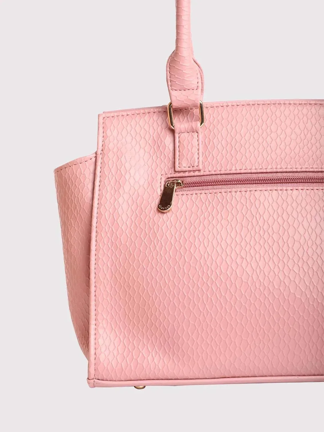 Caprese Fiona Medium Light Pink Office Tote Bag