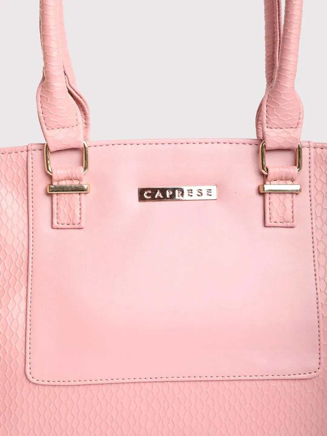 Caprese Fiona Medium Light Pink Office Tote Bag