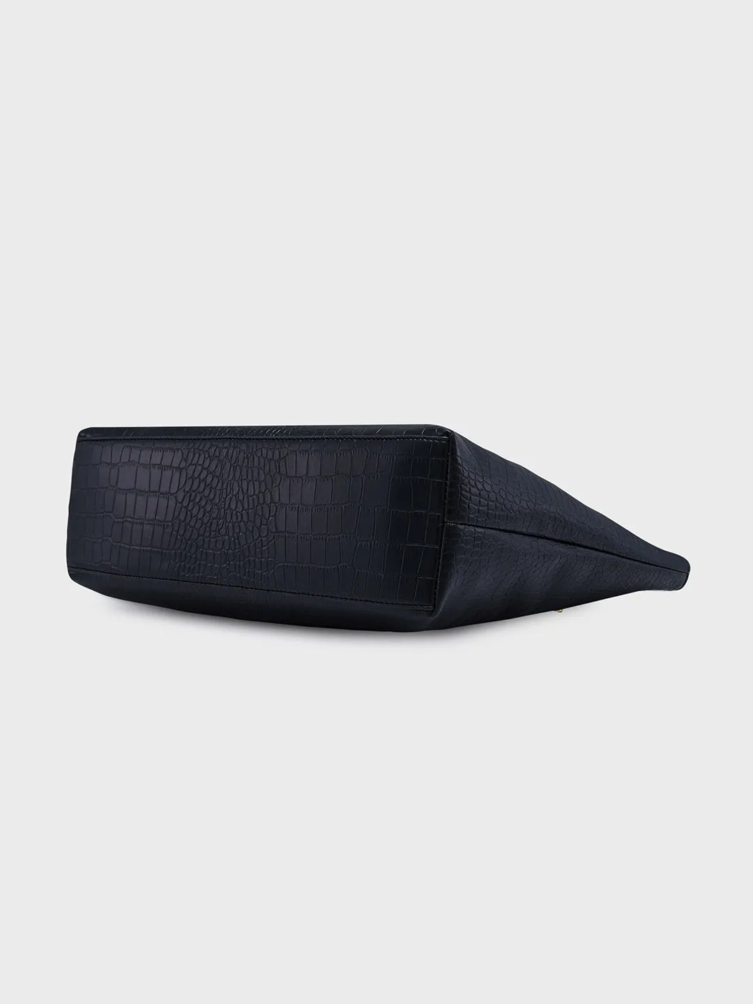 Caprese Flix Medium Black Tote Bag
