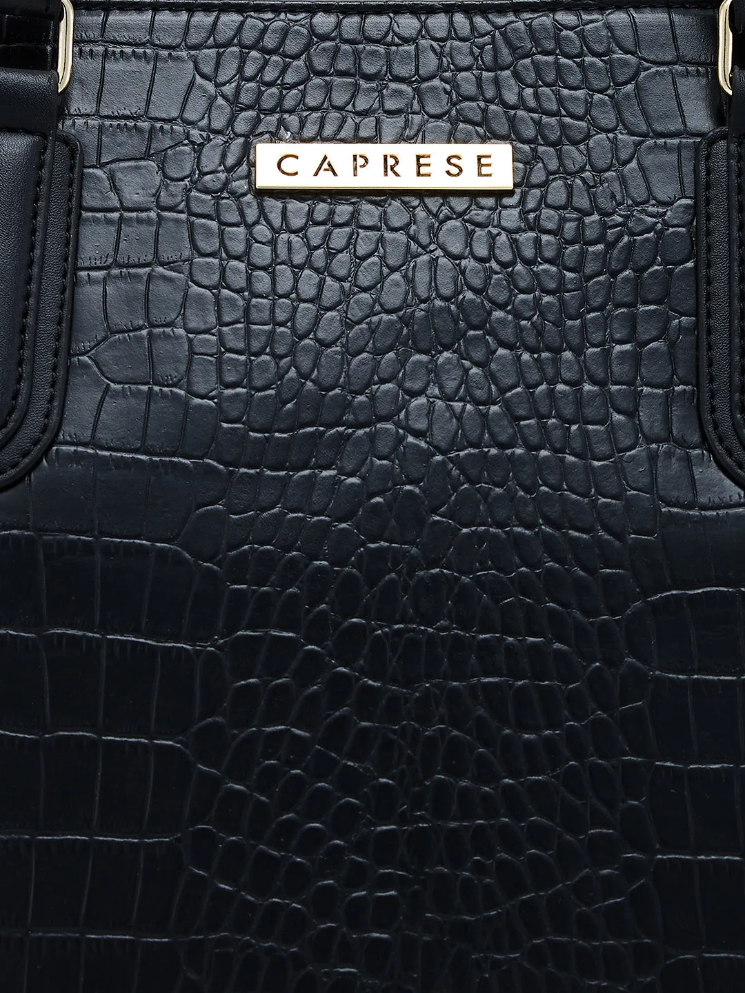 Caprese Flix Medium Black Tote Bag