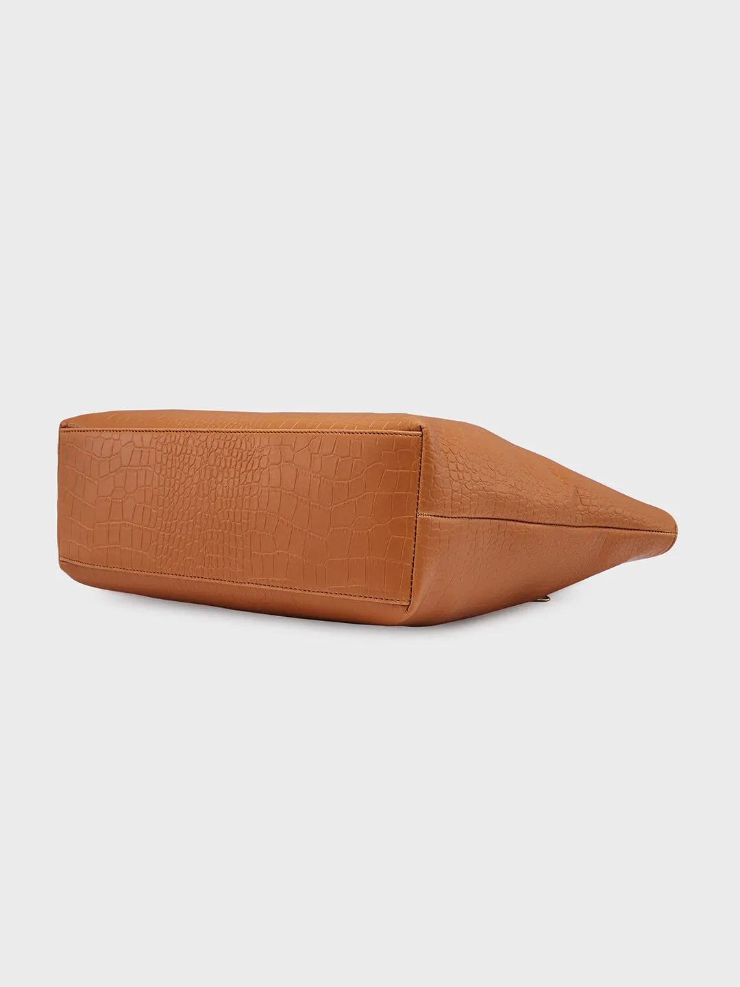 Caprese Flix Medium Tan Tote Bag