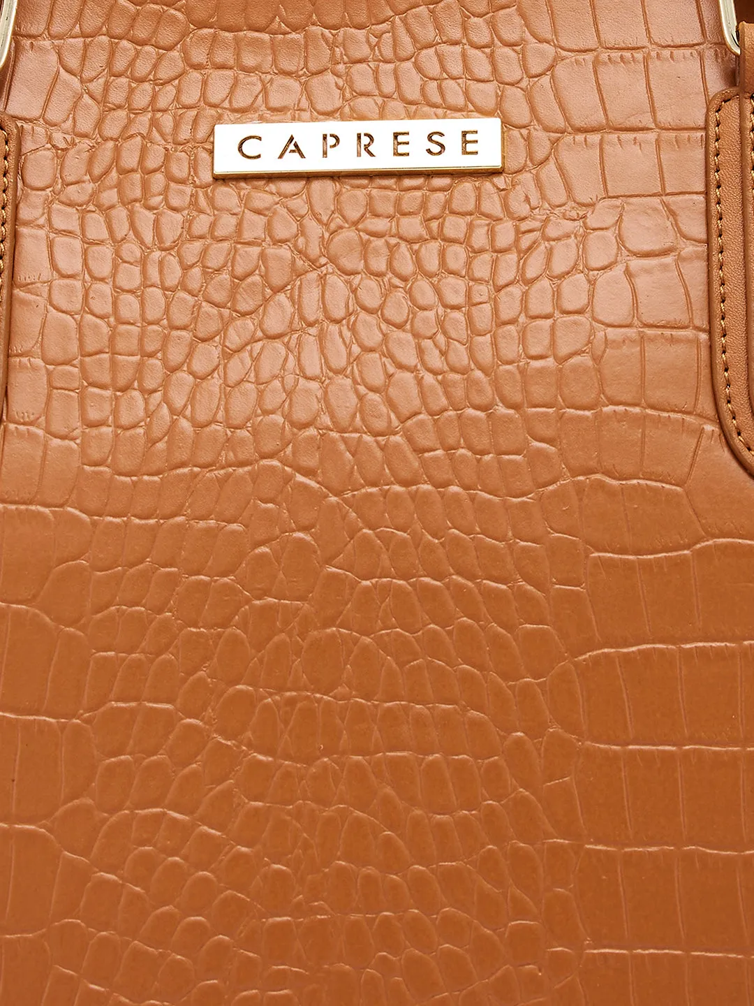 Caprese Flix Medium Tan Tote Bag
