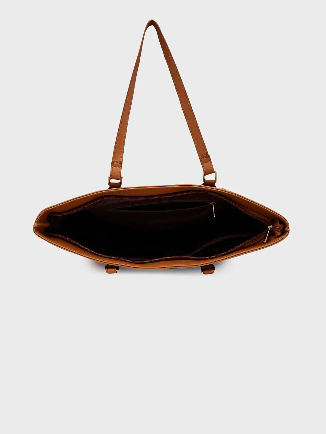 Caprese Flix Medium Tan Tote Bag
