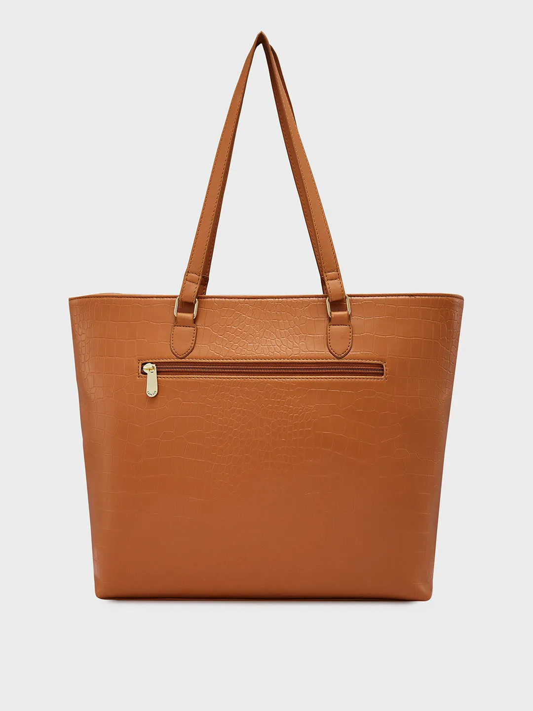 Caprese Flix Medium Tan Tote Bag