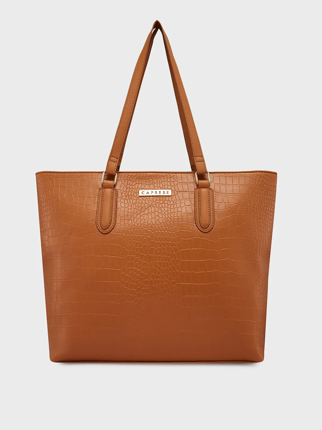 Caprese Flix Medium Tan Tote Bag