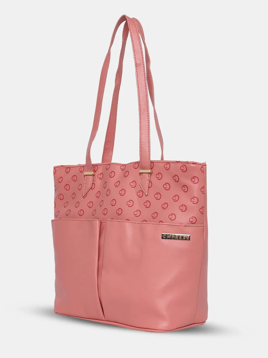 Caprese Freya Medium Mellow Rose Tote Bag