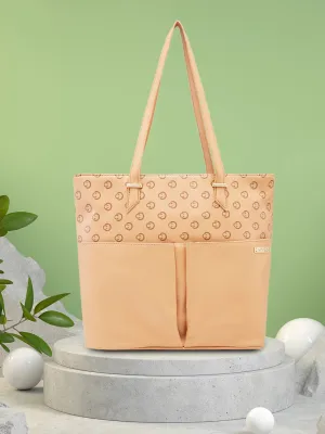 Caprese Freya Medium Tan Tote Bag