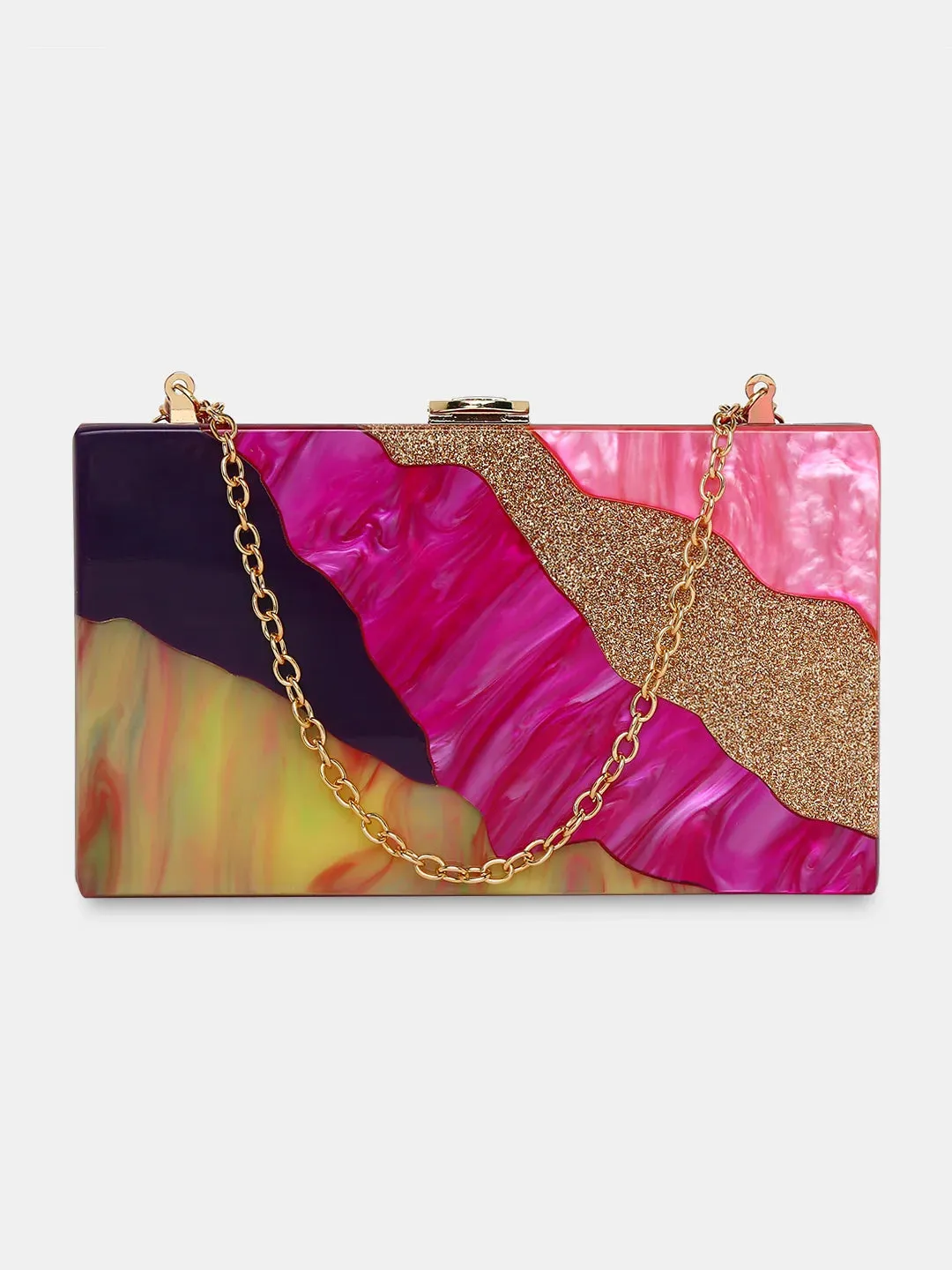 Caprese Gaida Small Fuchsia Clutch