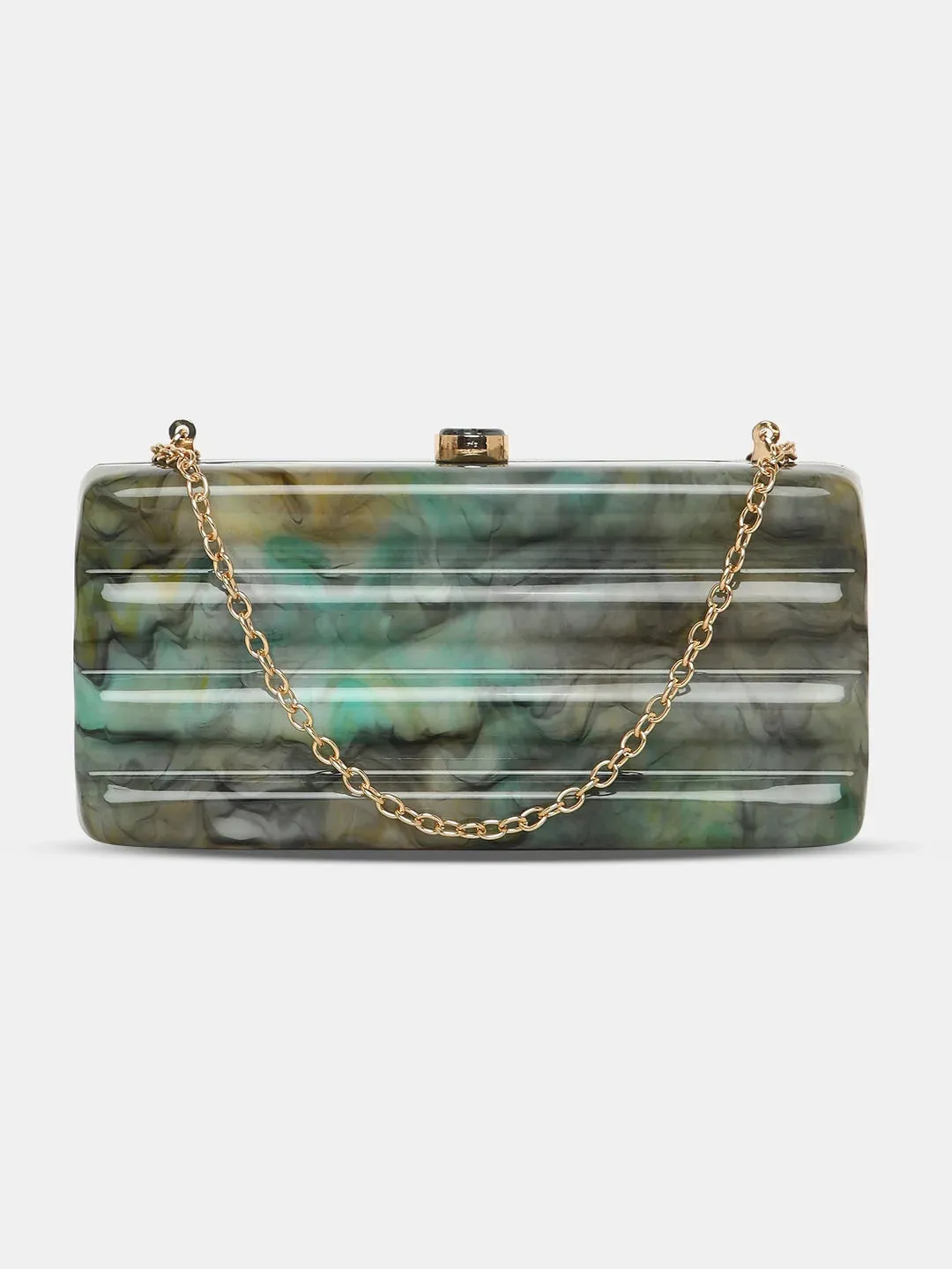 Caprese Gaina Small Grey Clutch