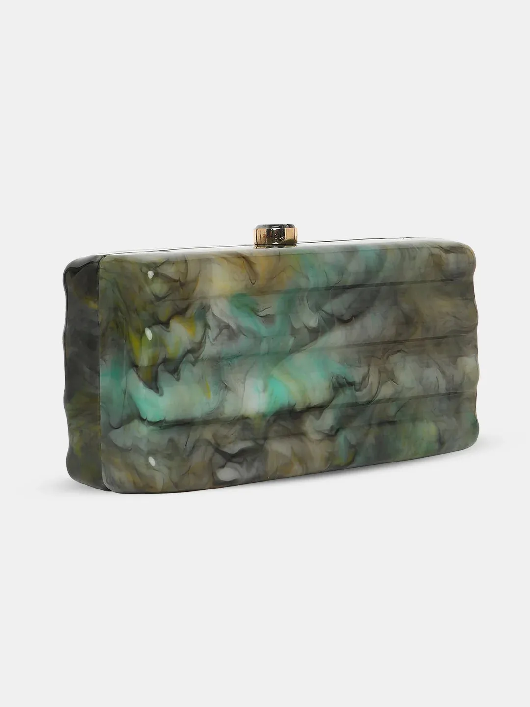 Caprese Gaina Small Grey Clutch