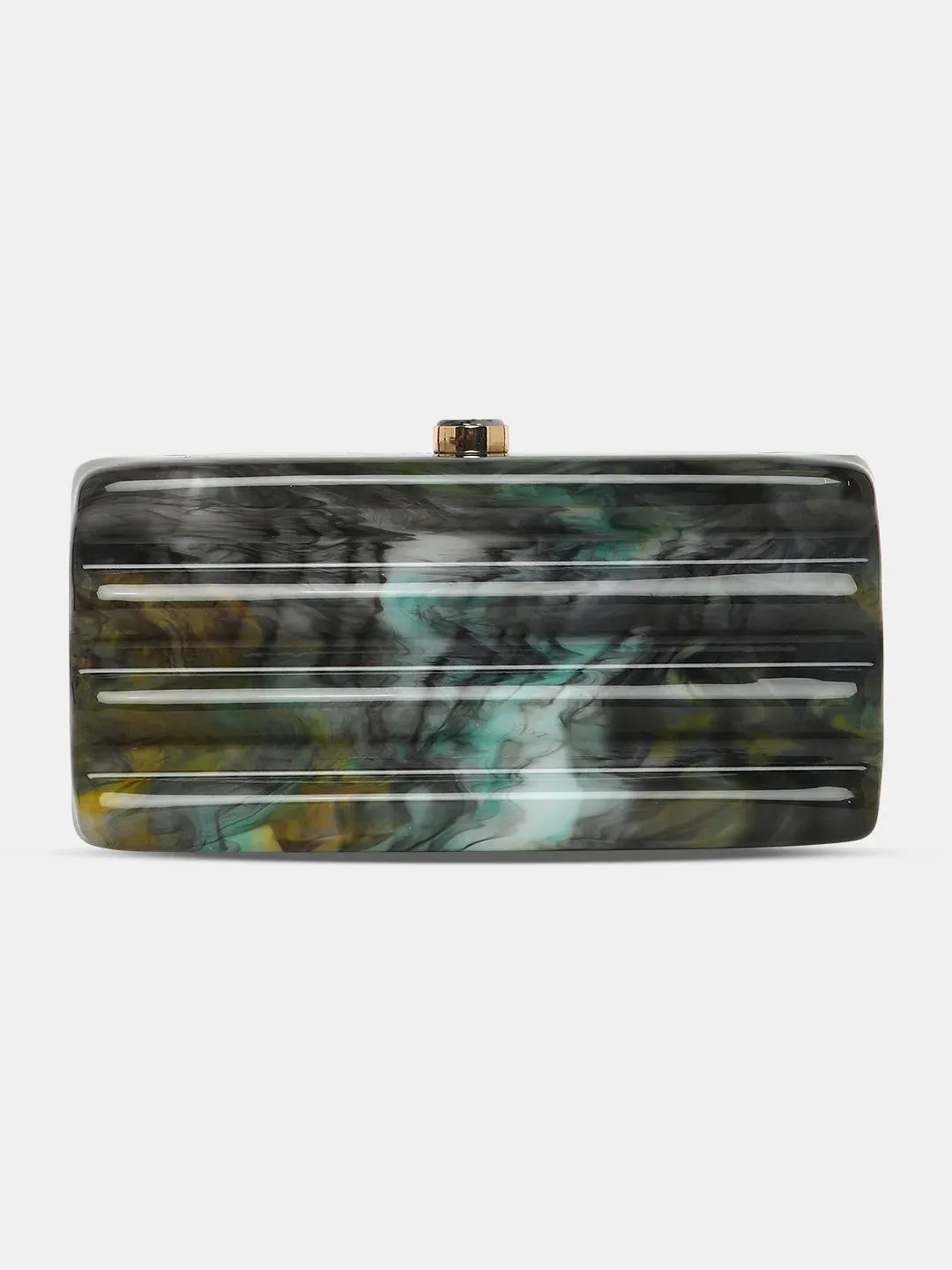 Caprese Gaina Small Grey Clutch