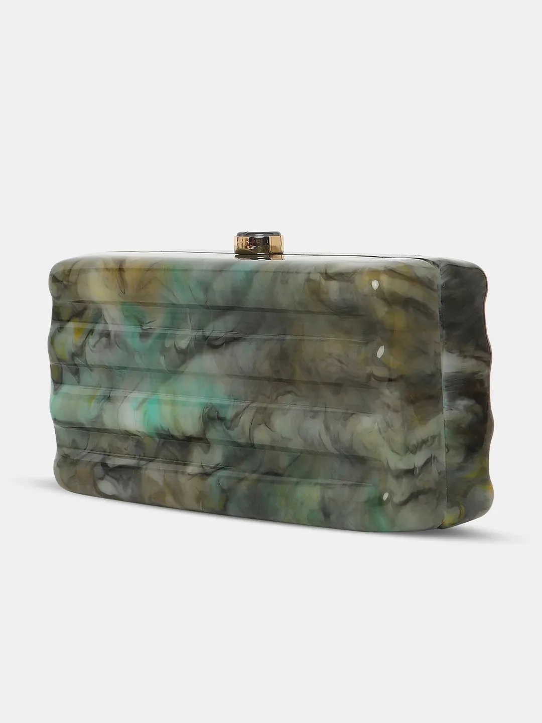 Caprese Gaina Small Grey Clutch