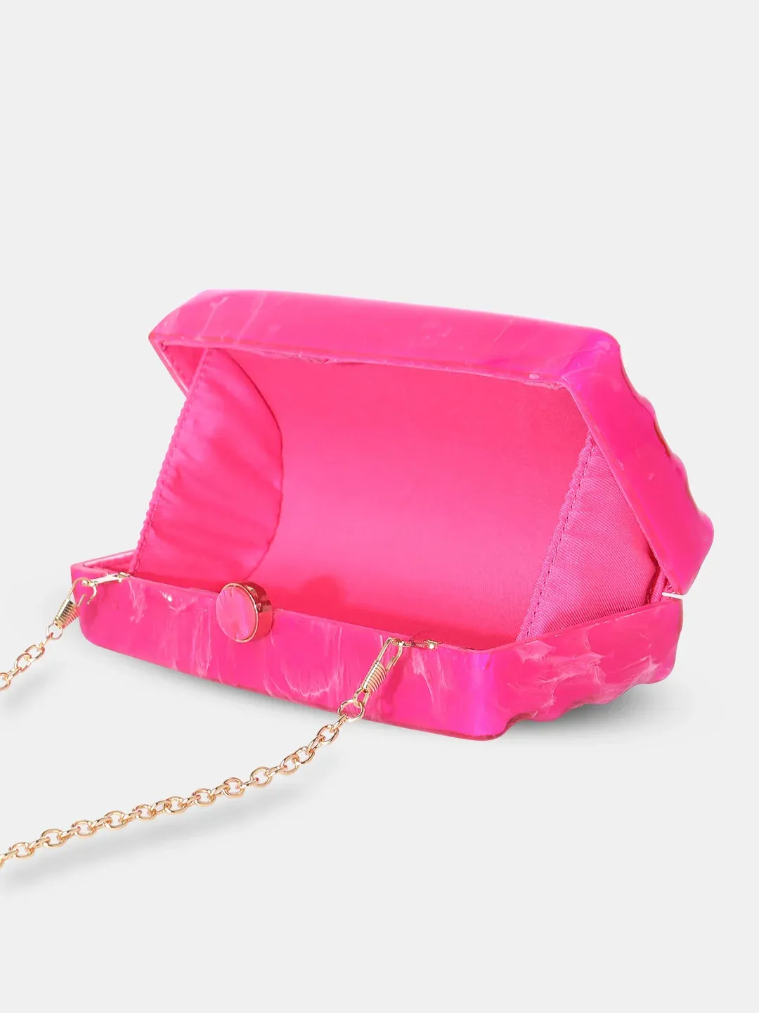 Caprese Gaina Small Pink Clutch