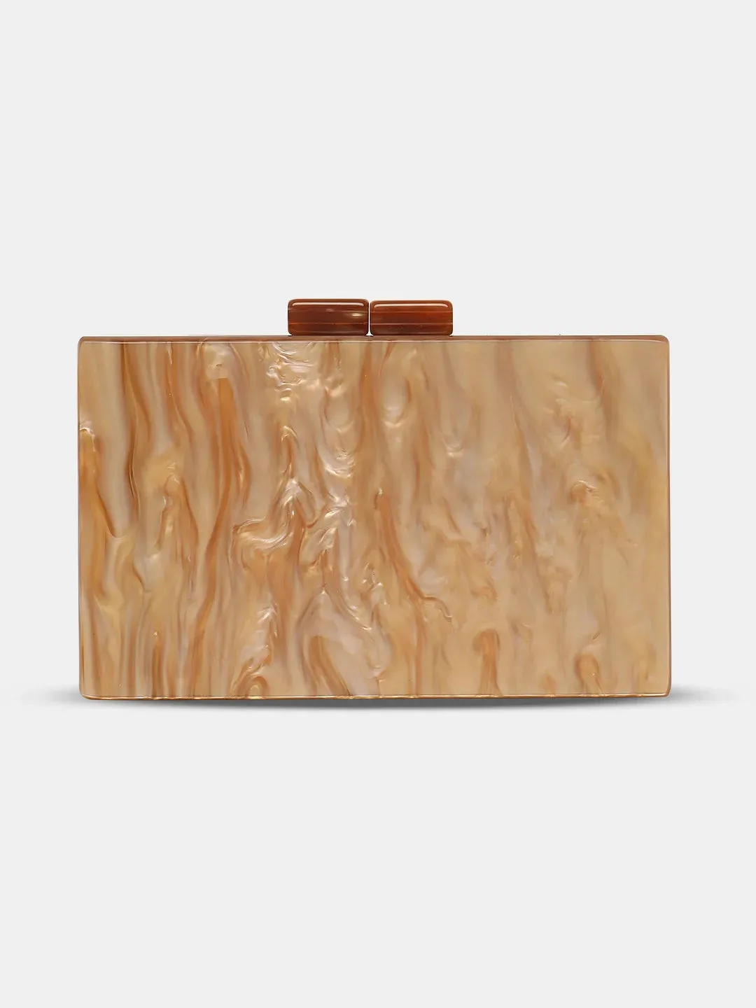 Caprese Gemma Small Beige Clutch