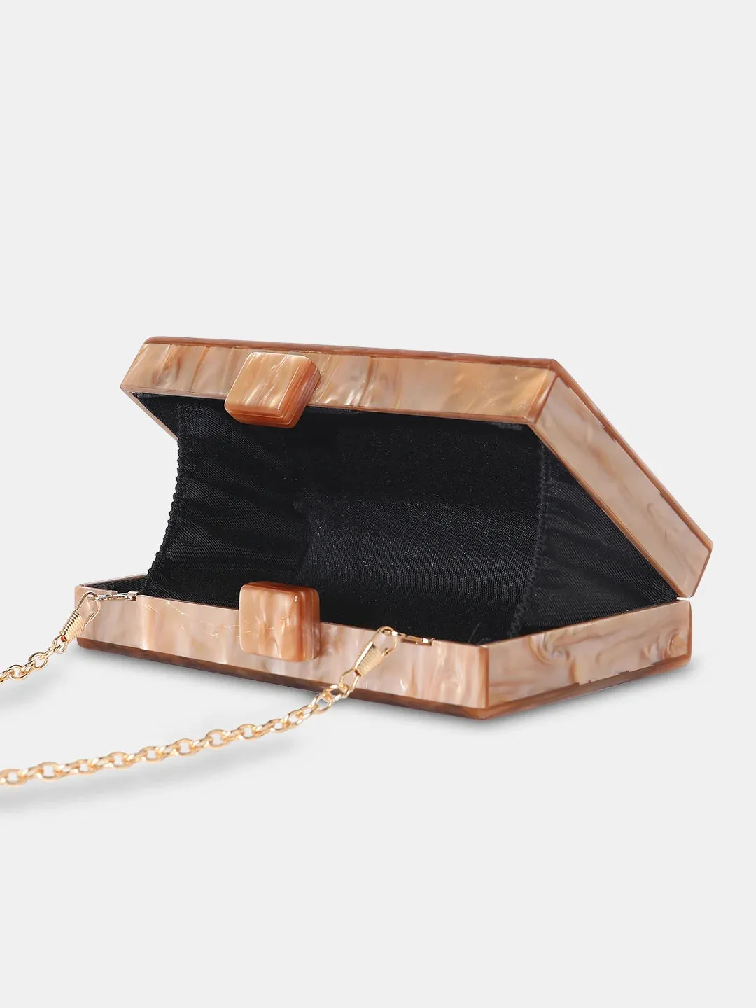 Caprese Gemma Small Beige Clutch