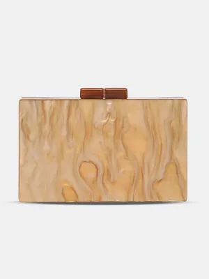Caprese Gemma Small Beige Clutch