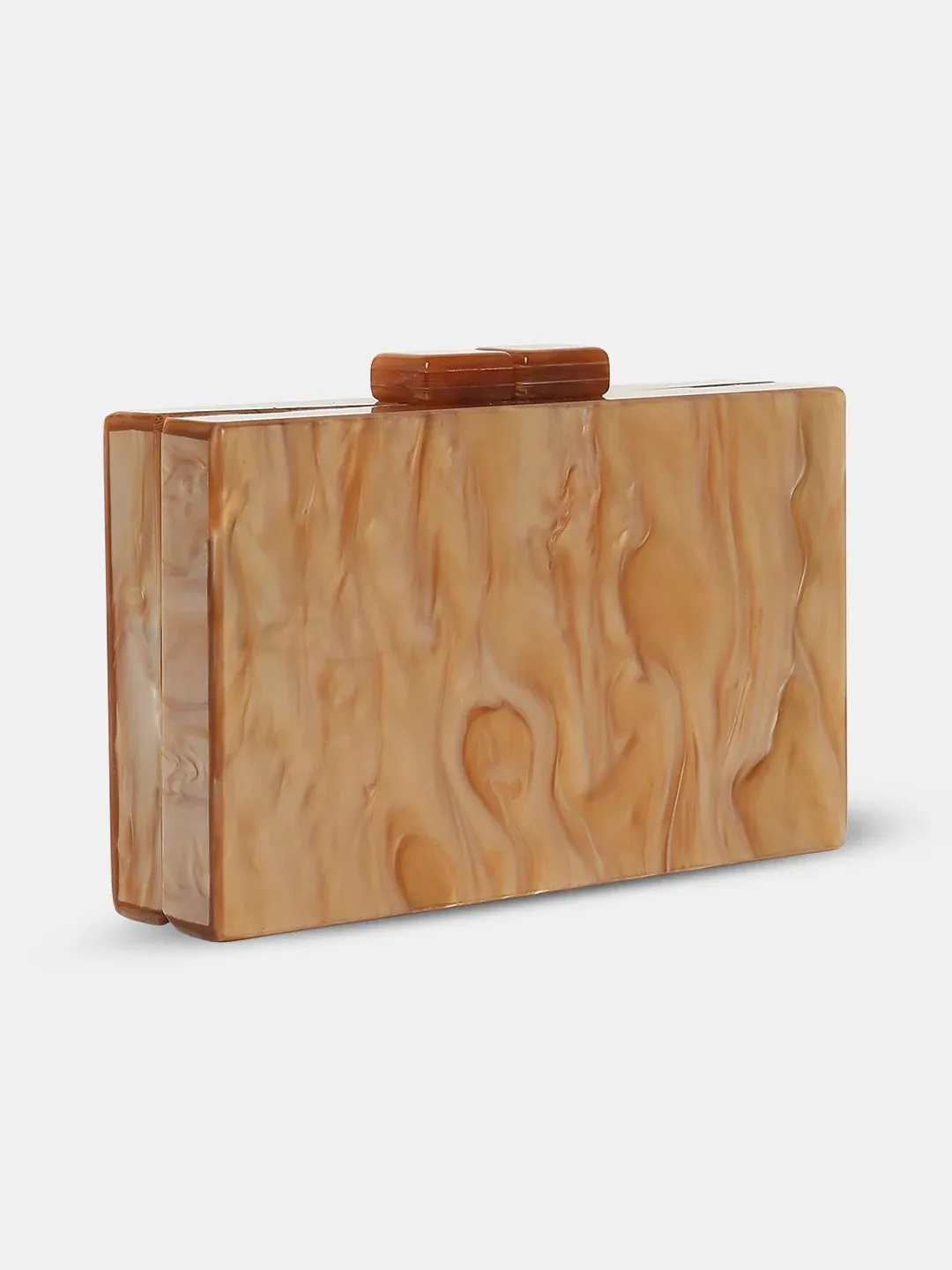 Caprese Gemma Small Beige Clutch