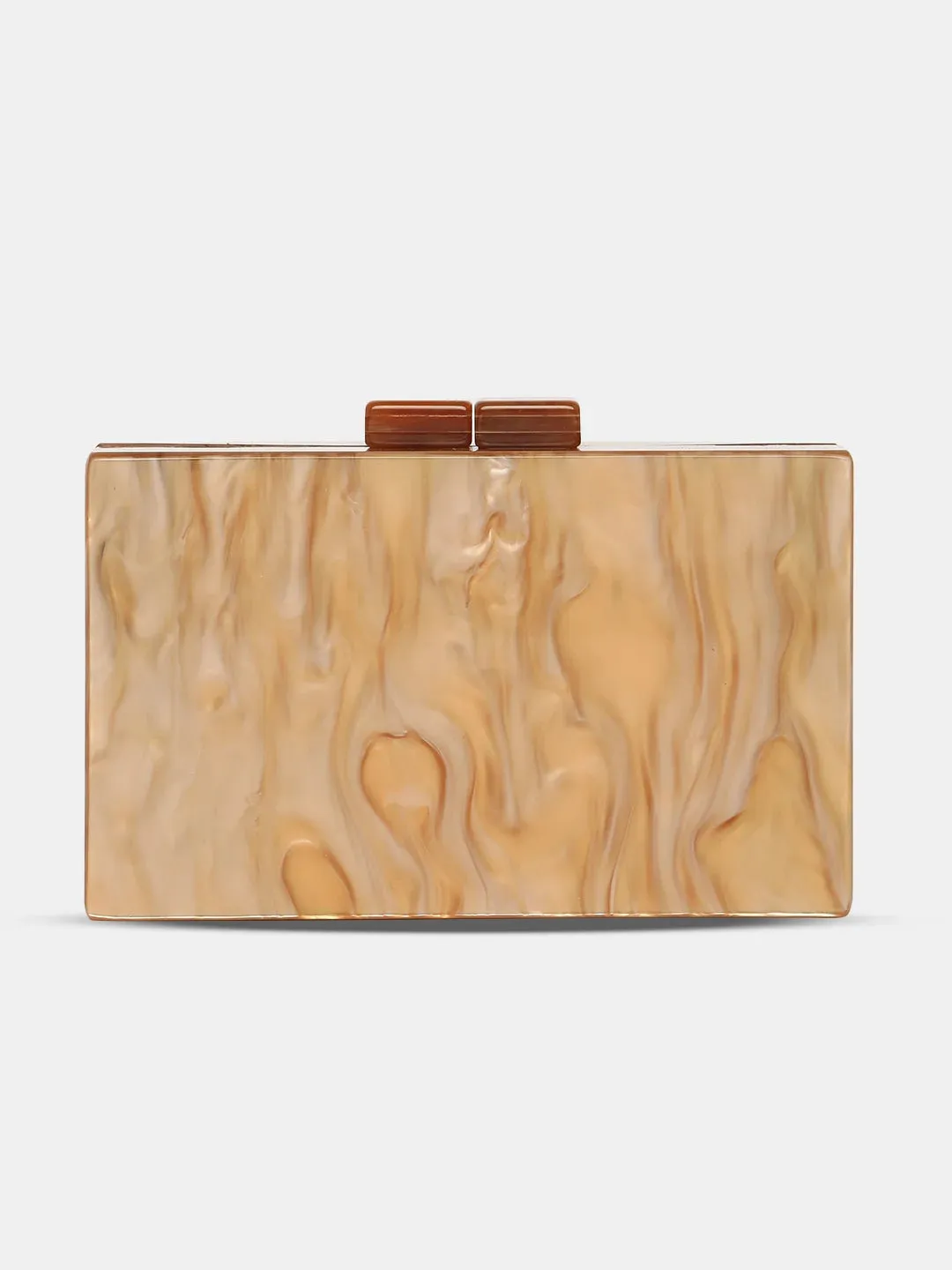 Caprese Gemma Small Beige Clutch