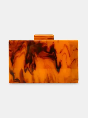 Caprese Gemma Small Brown Clutch