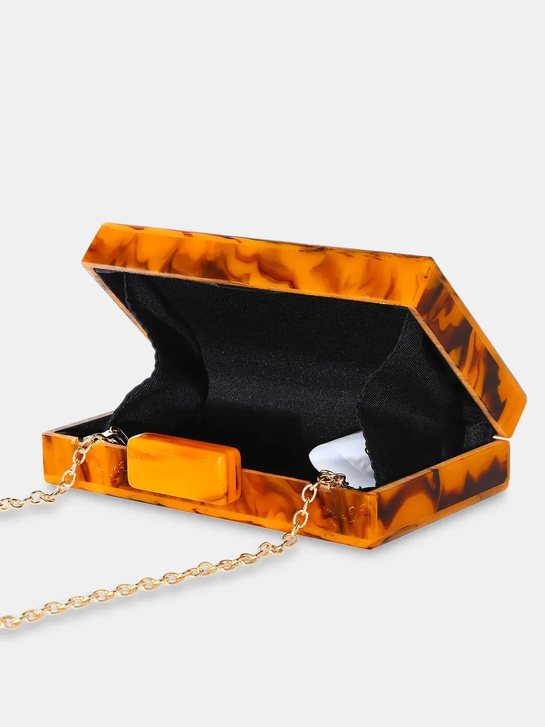 Caprese Gemma Small Brown Clutch