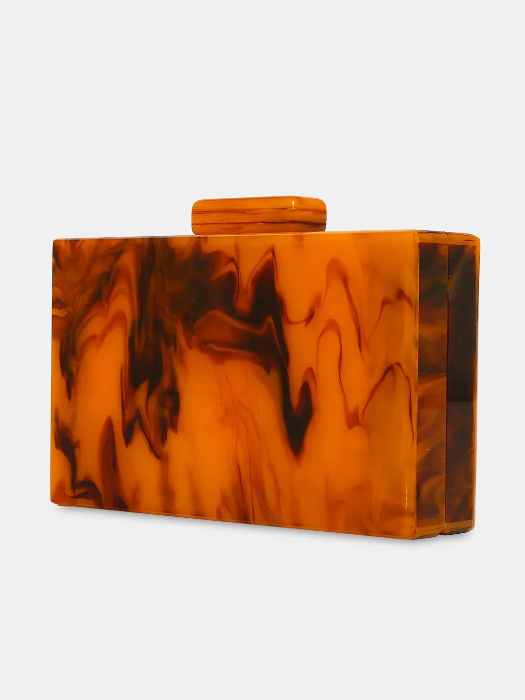 Caprese Gemma Small Brown Clutch