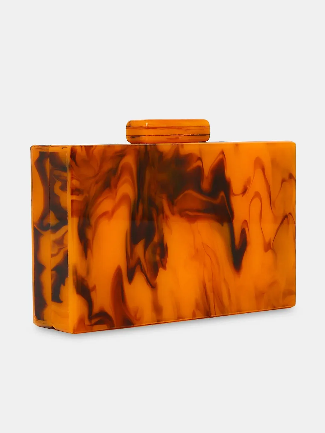 Caprese Gemma Small Brown Clutch