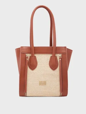 Caprese Georgia Medium Brown Satchel Bag