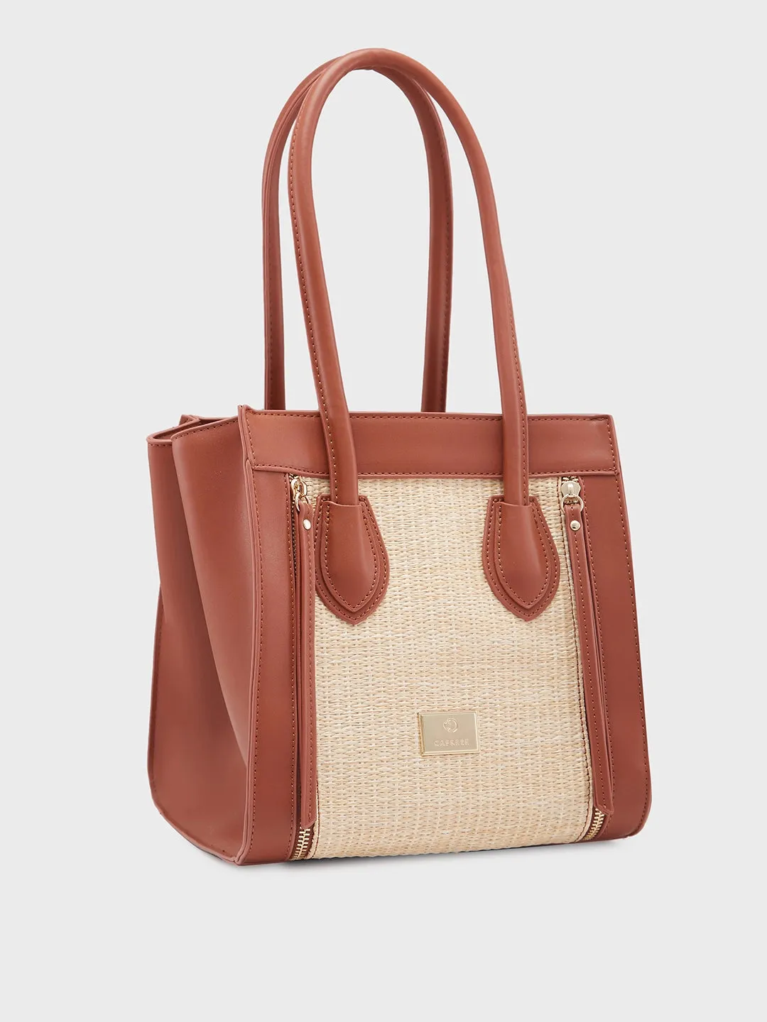Caprese Georgia Medium Brown Satchel Bag
