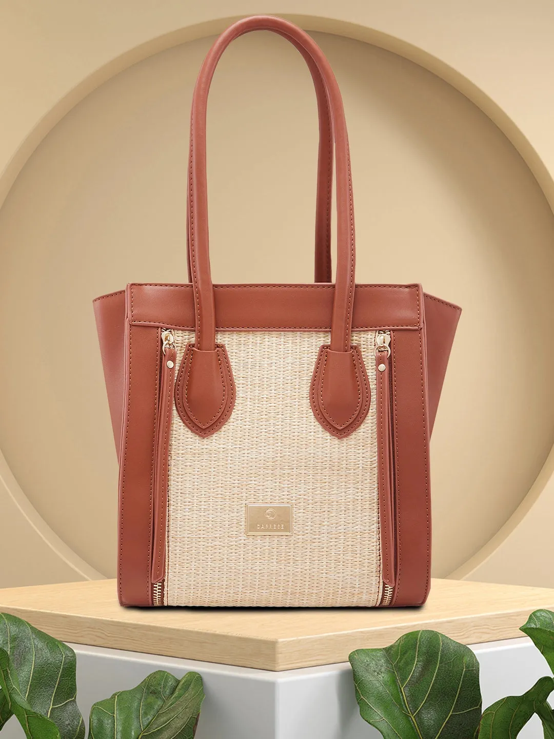Caprese Georgia Medium Brown Satchel Bag