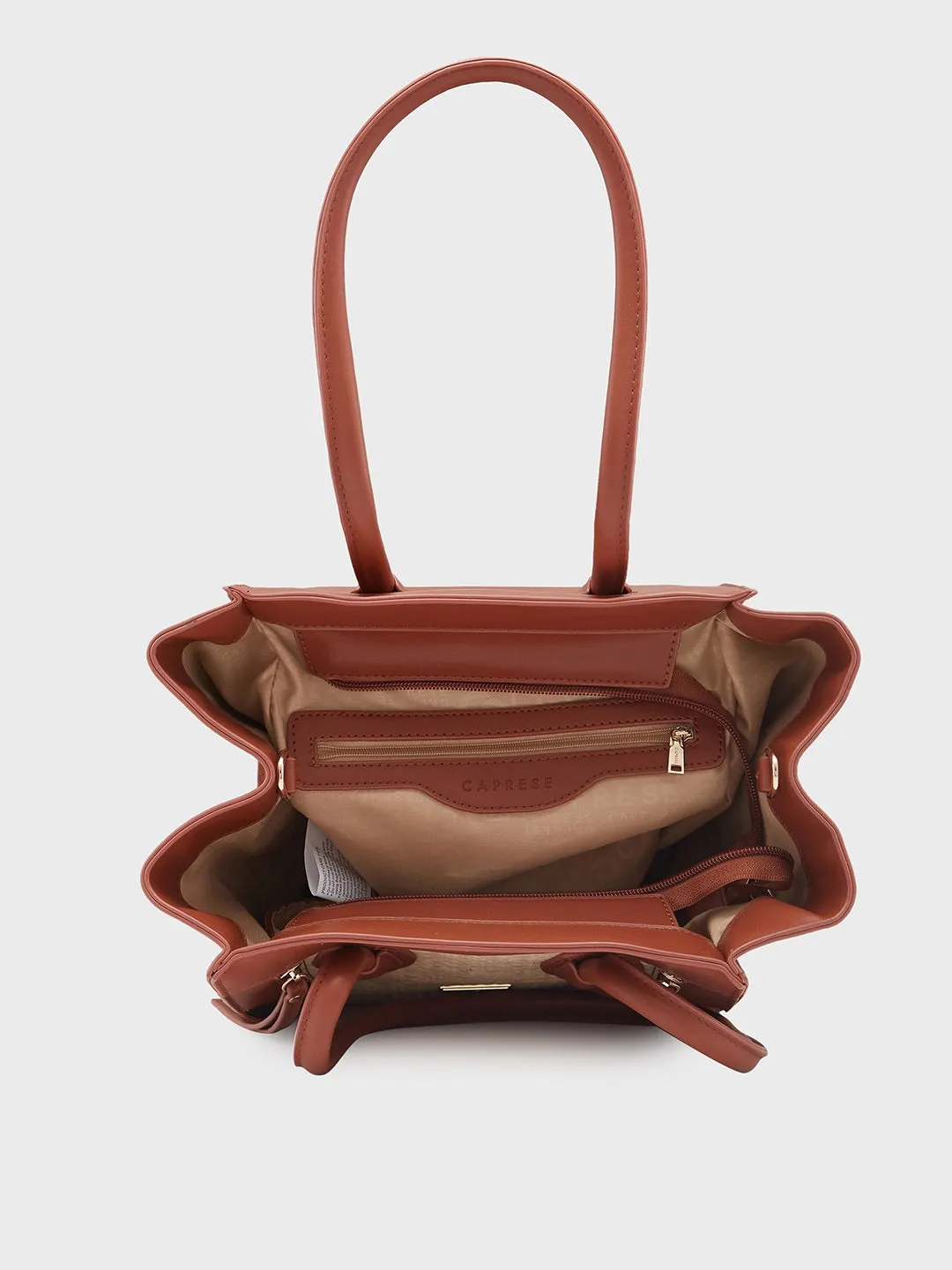 Caprese Georgia Medium Brown Satchel Bag