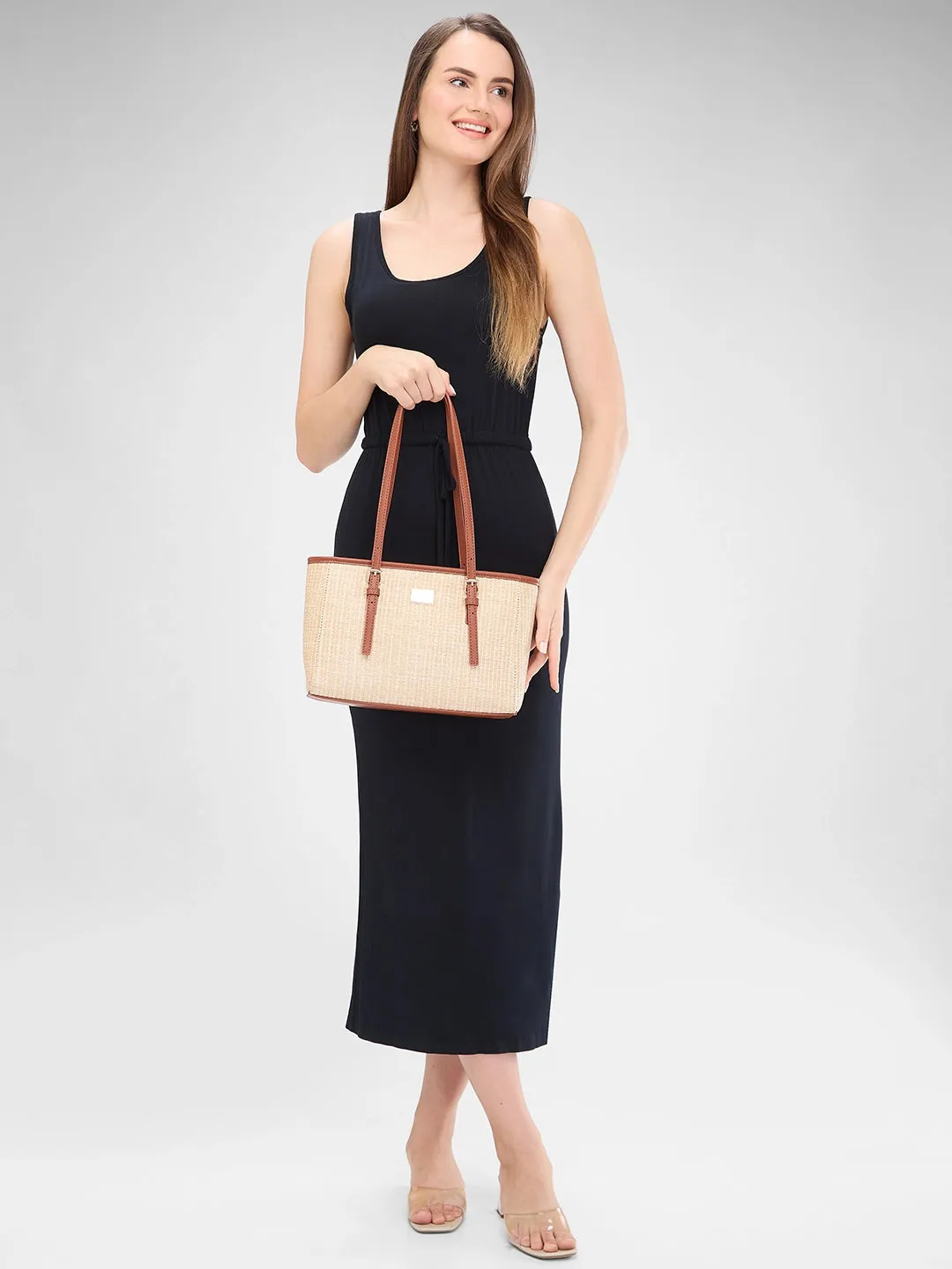 Caprese Georgia Medium BrownTote Bag
