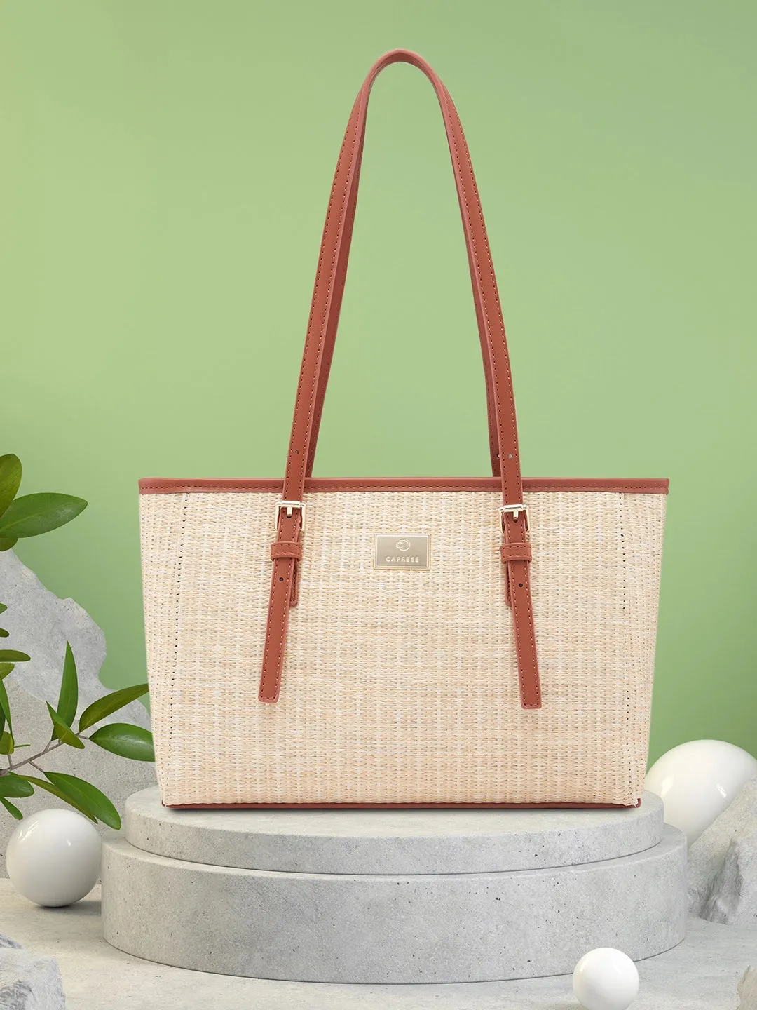 Caprese Georgia Medium BrownTote Bag