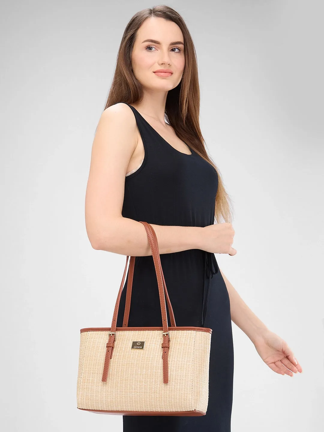 Caprese Georgia Medium BrownTote Bag
