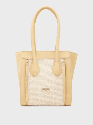 Caprese Georgia Medium Light Yellow Satchel Bag