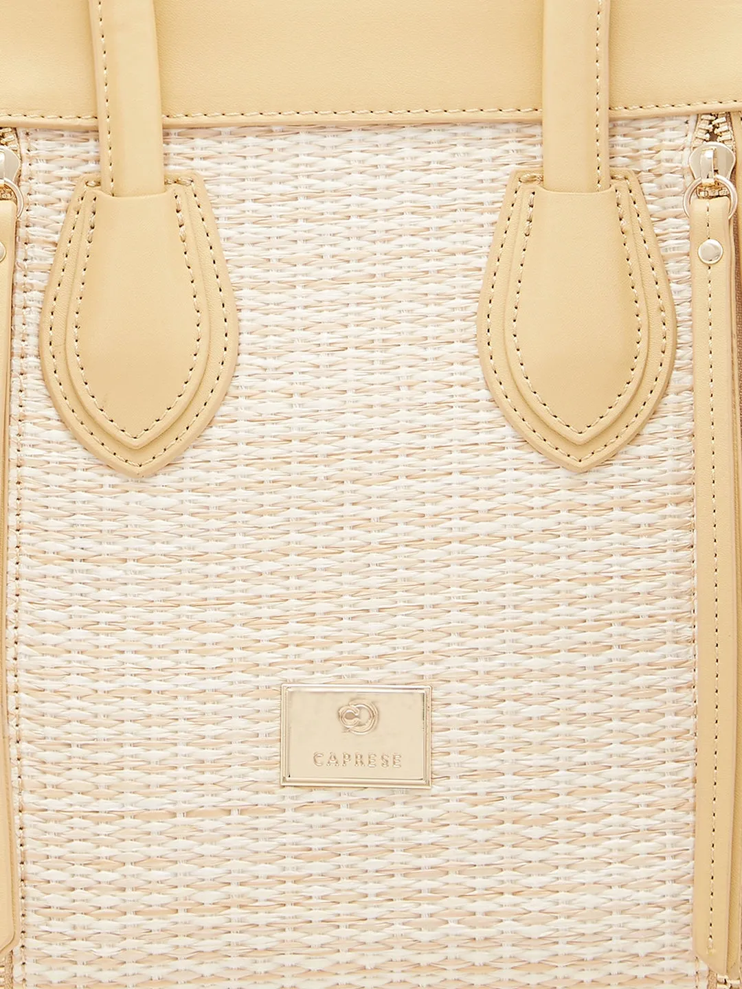 Caprese Georgia Medium Light Yellow Satchel Bag
