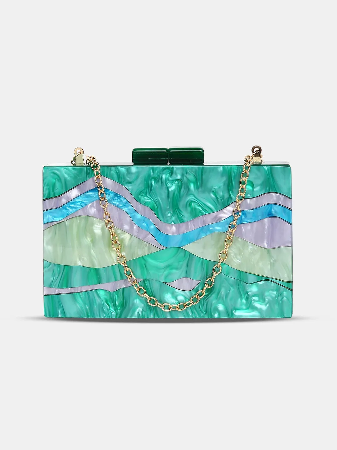 Caprese Gia Small Green Clutch