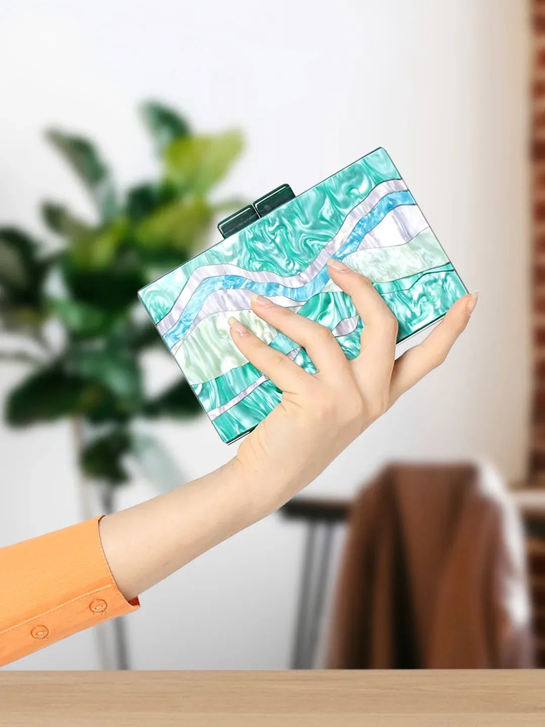 Caprese Gia Small Green Clutch