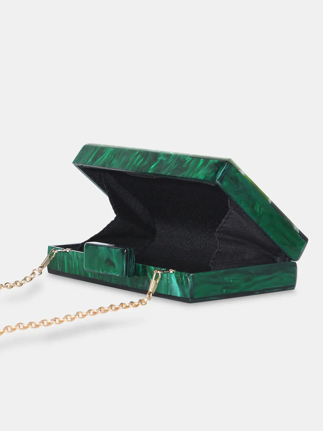 Caprese Gilia Small Green Clutch