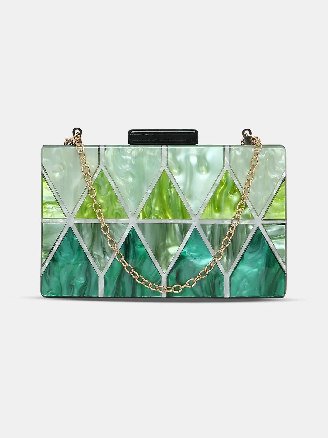 Caprese Gilia Small Green Clutch
