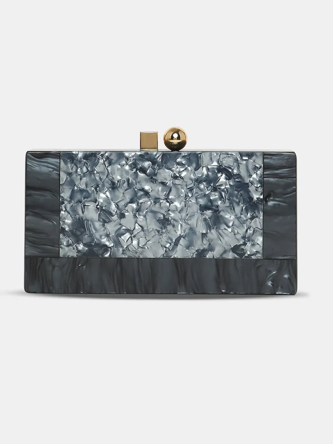 Caprese Gilia Small Grey Clutch