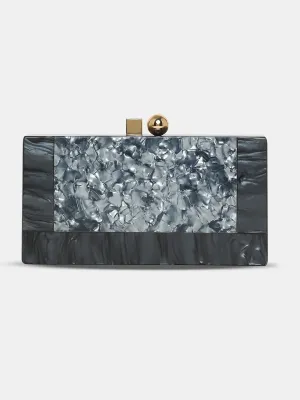Caprese Gilia Small Grey Clutch