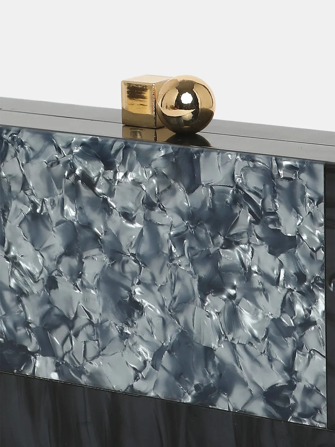 Caprese Gilia Small Grey Clutch