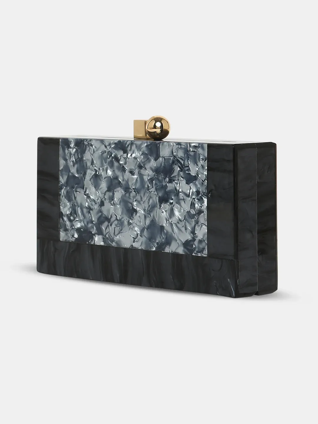 Caprese Gilia Small Grey Clutch
