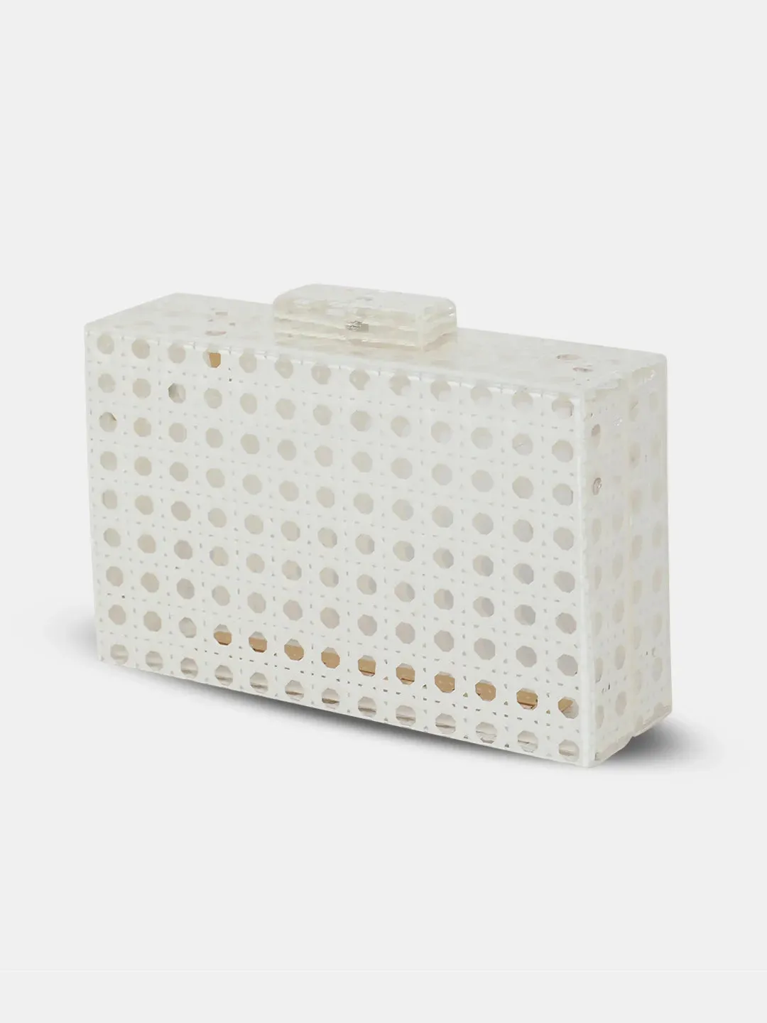 Caprese Golia Small White Clutch
