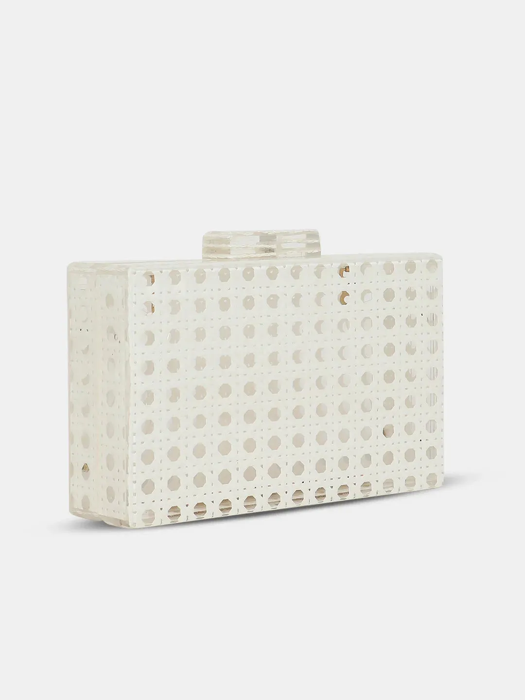Caprese Golia Small White Clutch