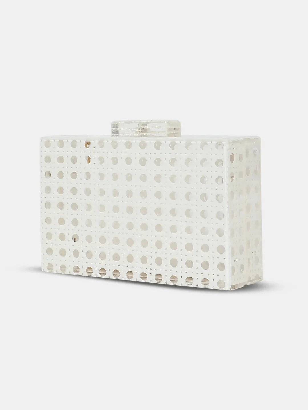 Caprese Golia Small White Clutch