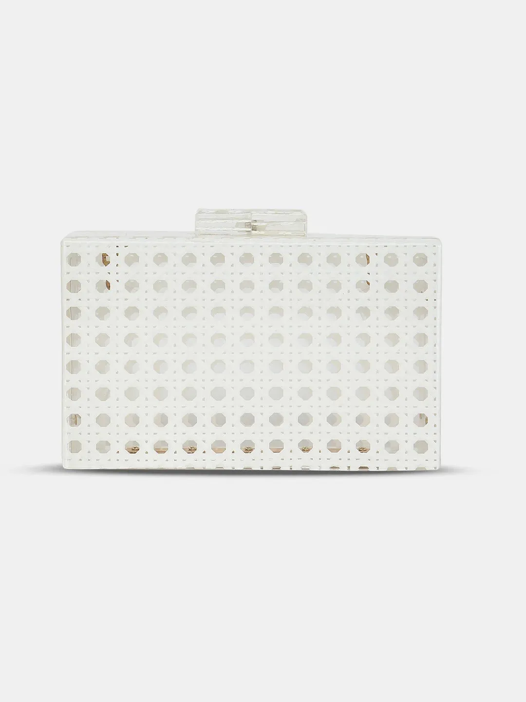 Caprese Golia Small White Clutch