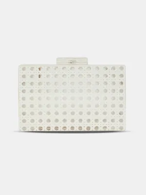 Caprese Golia Small White Clutch