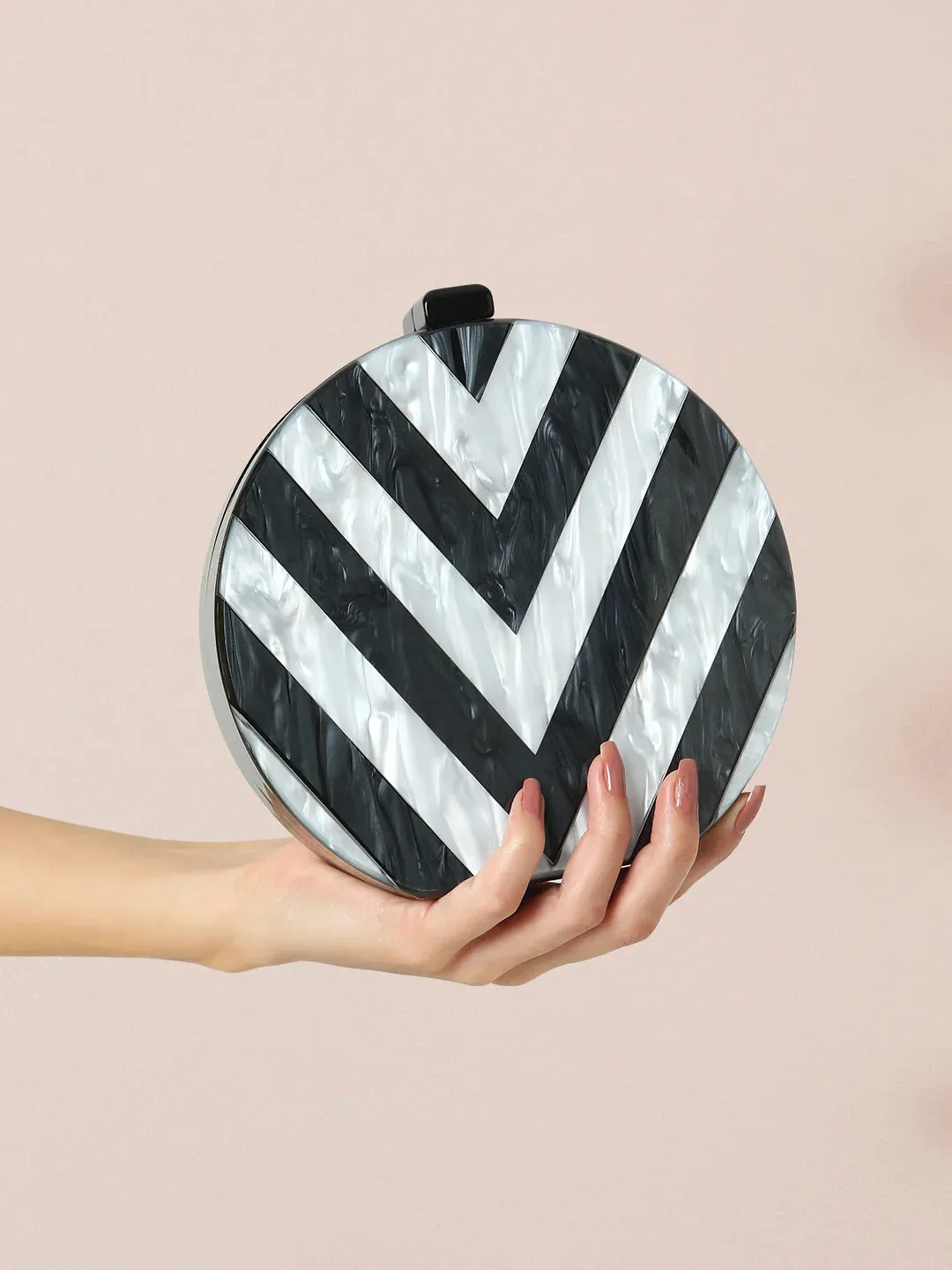 Caprese Greta Small Black Clutch