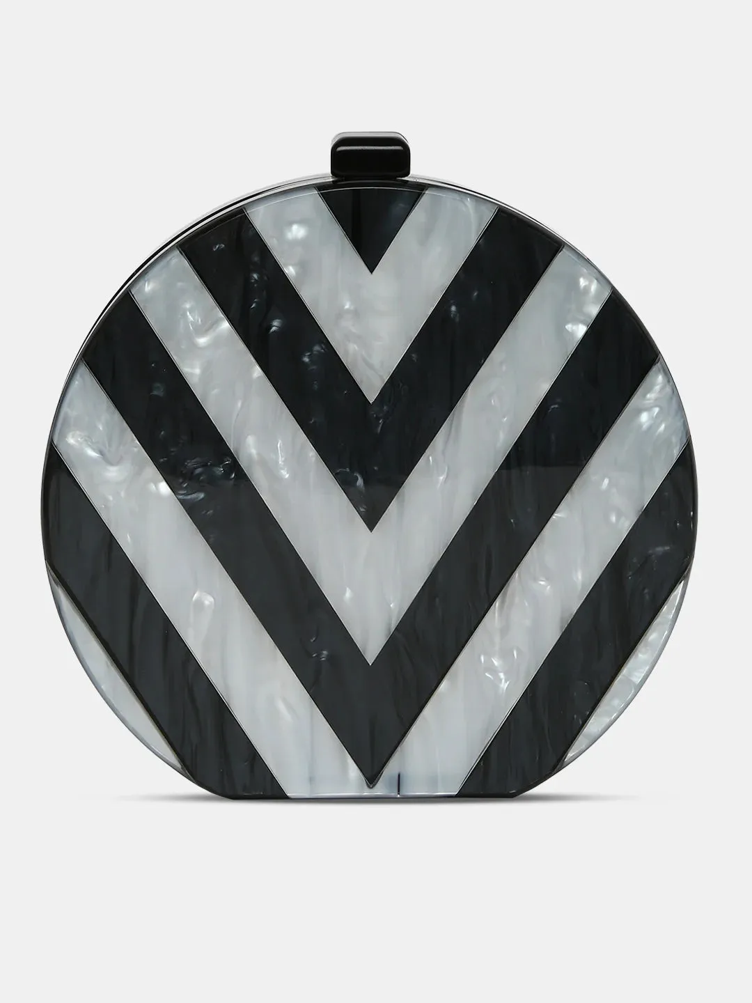Caprese Greta Small Black Clutch